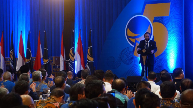 Suasana acara Pekan Orientasi Calon Anggota Legislatif Partai Nasdem di Hotel Mercure Ancol, Jakarta, Sabtu (1/9). (Foto: Jamal Ramadhan/kumparan)