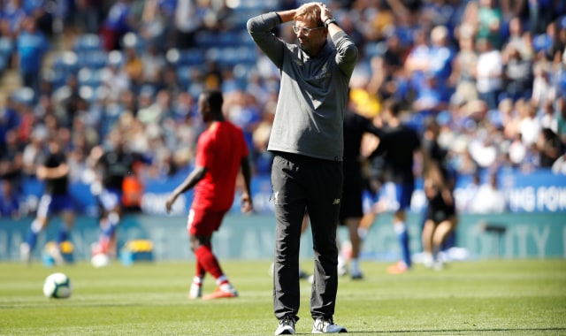 Juergen Klopp jelang laga Leicester City vs Liverpool. (Foto: Reuters/Carl Recine)