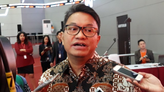 Direktur Perdagangan dan Pengaturan BEI, Laksono Widodo di BEI, Jakarta, Selasa, (04/09/2018). (Foto: Ema Fitriyani/kumparan)
