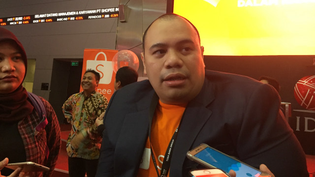 Komisaris Utama Shopee International Indonesia, Pandu Syahrir di acara pembukaan perdagangan Shopee International Indonesia di BEI, Jakarta, Selasa, (04/09/2018). (Foto: Ema Fitriyani/kumparan)