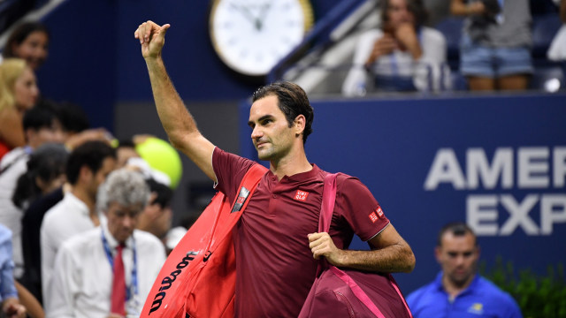 Roger Federer terhenti di babak 16 besar AS Terbuka 2018. (Foto: Danielle Parhizkaran-USA TODAY SPORTS via Reuters)