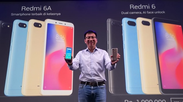 Peluncuran Xiaomi Redmi 6 dan Redmi 6A. (Foto: Bianda Ludwianto/kumparan)