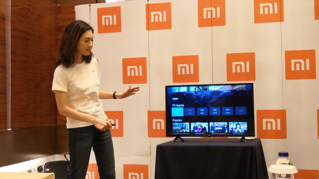 Peluncuran Xiaomi Mi TV 4A 32 inci. (Foto: Bianda Ludwianto/kumparan)