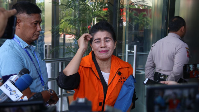 Merry Purba, Hakim Ad Hoc Tipikor pada pengadilan negeri Medan diperiksa KPK terkait kasus suap hakim PN Medan, Rabu (5/9/2018) (Foto: Eny Immanuella Gloria/kumparan)