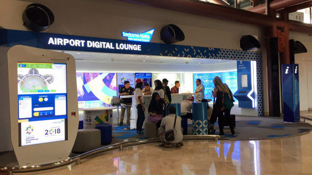 Airport Digital Lounge Bandara Soetta (Foto: Helinsa Rasputri.kumparan)
