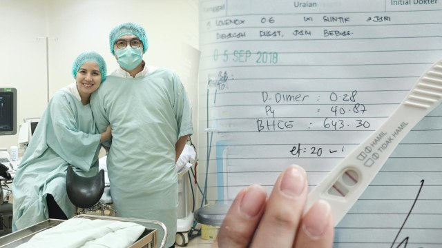 Tya Ariestya dan suami kembali berhasil lakukan bayi tabung. (Foto: Instagram/@tya_ariestya)