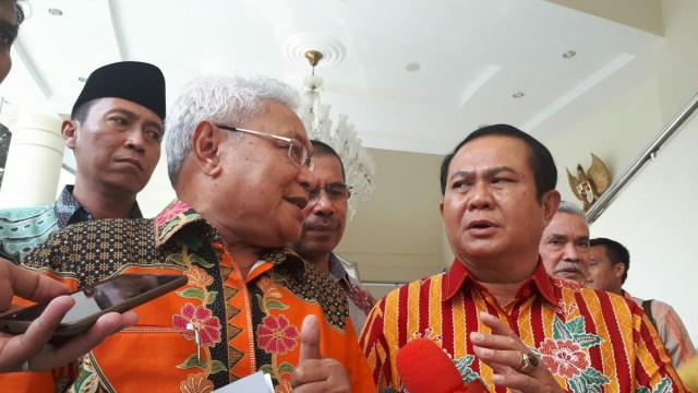 Wakil Wali kota Kupang dan Bupati Nias di Kantor Wapres, Jakarta, Rabu (5/9). (Foto: Kevin Kurnianto/kumparan)