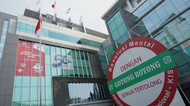 Kantor Pusat BPJS Kesehatan, Rabu (5/9). (Foto: Fanny Kusumawardhani/kumparan)