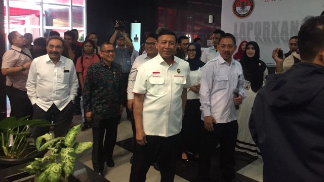 Menkopolhukam Jenderal (Purn) Wiranto pada peresmian Kantor Lembaga Perlindungan Saksi dan Korban (LPSK) di Jalan Raya Bogor, Ciletuk, Jakarta Timur, Kamis (6/9/18). (Foto: Ferry Fadhlurrahman/kumparan)