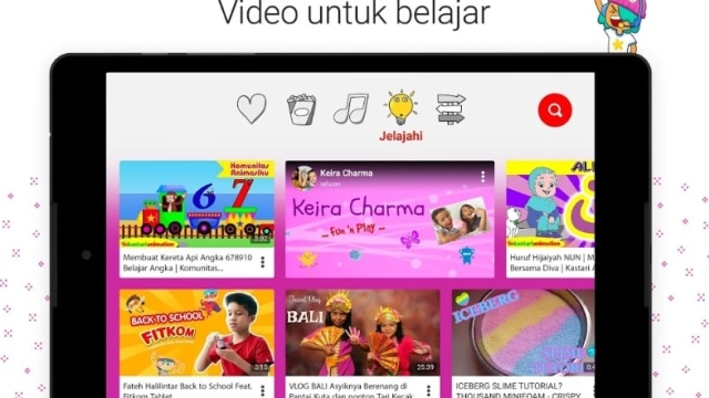 Tampilan YouTube Kids Indonesia. (Foto: Google Play)