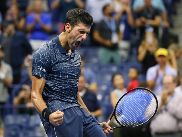 Novak Djokovic setelah mengalahkan John Millman. (Foto: REUTERS/Jerry Lai-USA TODAY Sports )