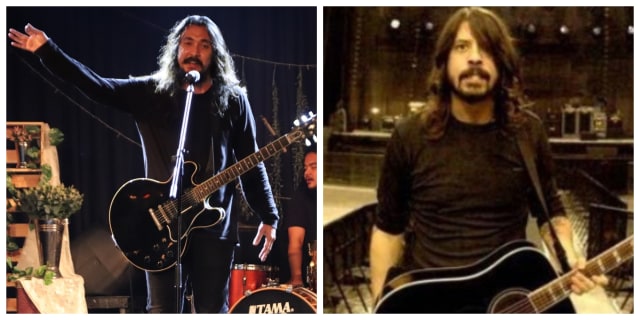 Marcello Tahitoe dan Dave Grohl (Foto: Munady Widjaja, Instagram @davegrohlrp)