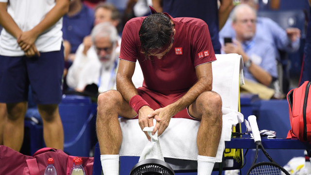 Federer kalah di babak keempat AS Terbuka 2018 (Foto: Danielle Parhizkaran-USA TODAY Sports)