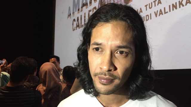 Edward Akbar, Pemain Film ‘A Man Called Ahok’ saat jumpa pers, Jakarta, Jumat (07/09/2018). (Foto: Maria Gabrielle Putrinda/kumparan)