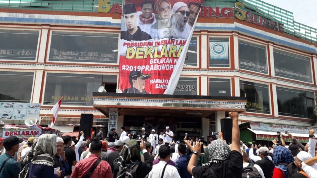Massa deklarasi #2019PrabowoPresiden di Lampung, Jumat (7/9). (Foto: Dok. Istimewa)