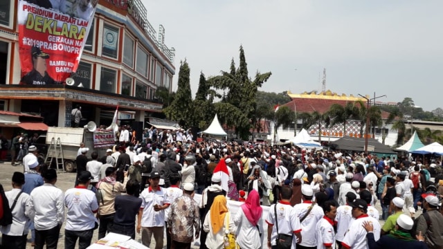 Peserta deklarasi #2019PrabowoPresiden di Lampung, Jumat (7/9). (Foto: Dok. Istimewa)
