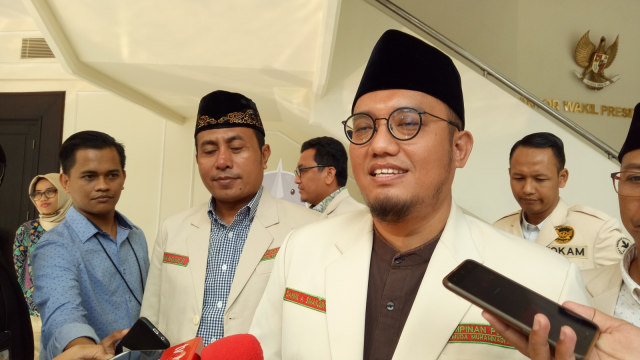 Ketua PP Pemuda Muhammadiyah, Dahnil Anzar Simanjuntak di Kantor Wapres, Jakarta, Jumat (07/09/2018). (Foto: Kevin Kurnianto/kumparan)
