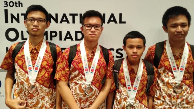 Tim Indonesia Raih 4 Medali di Olimpiade Informatika Internasional 2018 (Foto: Dok. Brian Marshal)