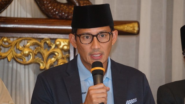 Sandiaga Uno cawapres Prabowo Subianto di Kartanegara, Jakarta, Jumat (7/9) (Foto: Jamal Ramadhan/kumparan)