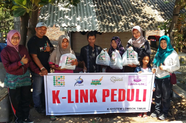 Aksi Donasi K-Link Indonesia untuk Korban Gempa Lombok (1)
