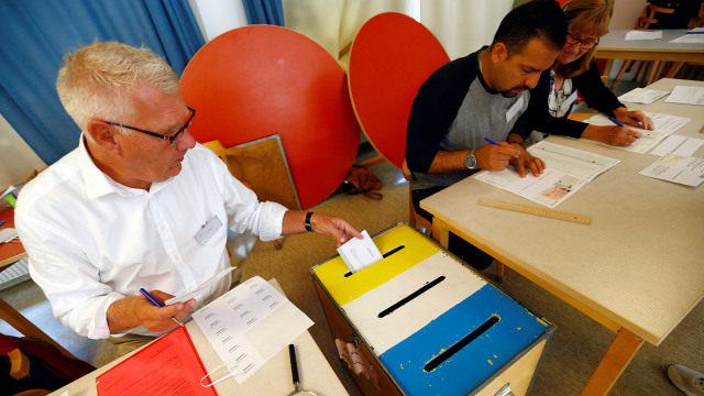 Pemilihan Umum di Stockholm, Swedia (Foto: Reuters/Ints Kalnins)