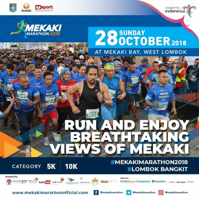 Poster Mekaki Marathon 2018 (Foto: Dok. Istimewa)