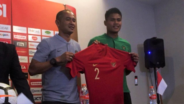 Timnas Indonesia akan menggunakan jersi Nike keluaran terbaru saat menghadapi Timnas Mauritius. (Foto: Alan Kusuma/kumparan)