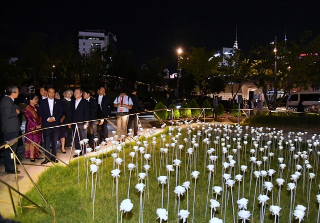 Presiden Jokowi blusukan di Seoul, Korea Selatan (Foto: Dok. Biro Pers Setpres/Laily Rachev)