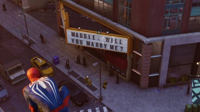 Papan Lamaran di game 'Spider-Man'. (Foto: Spider-Man/PlayStation 4)