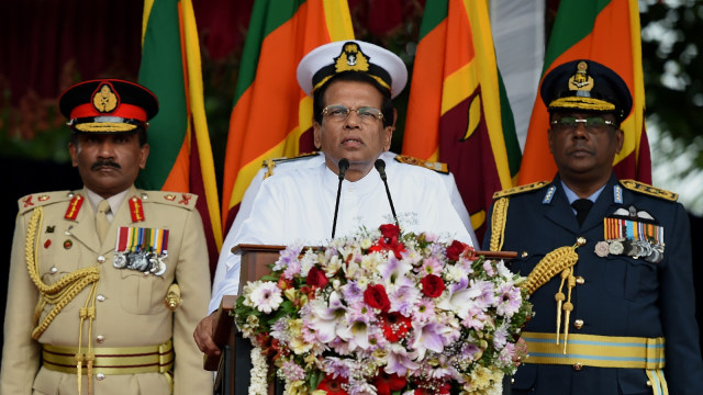 Presiden Sri lanka, Maithripala Sirisena. (Foto: AFP/Ishara S. Kodikara)