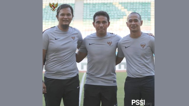 Kurnia Sandy, Bima Sakti, dan Kurniawan Dwi Yulianto. (Foto: Instagram @pssi_fai)