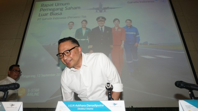 Direktur Utama Garuda Indonesia I Gusti Ngurah Askhara Danadiputra. (Foto: Irfan Adi Saputra/kumparan)