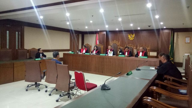 Sidang putusan korupsi dengan terdakwa Ahmad Ghiast di Pengadilan Tipikor Jakarta. (Foto: Adhim Mugni/kumparan)