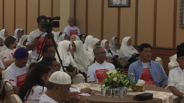 Suasana acara Deklarasi Melati Putih Indonesia mendukung Prabowo-Sandi, Jakarta, Jumat (14/9/2018). (Foto: Raga Imam/kumparan)