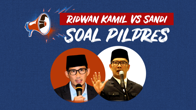 Ridwan Kamil vs Sandi Soal Pilpres (Foto: Sabryna Putri Muviola)