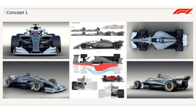 Konsep 1 mobil F1 untuk musim 2021. (Foto: Dok. Formula 1)