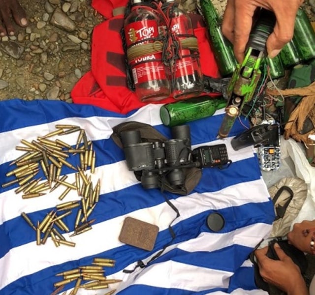 Ratusan Amunisi Ditemukan di Markas KNPB Wilayah Timika Papua