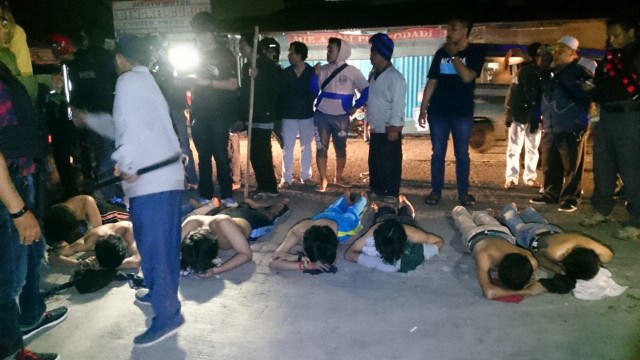 Penangkapan pemuda yang terlibat tawuran di Depok (Foto: Polres Depok)