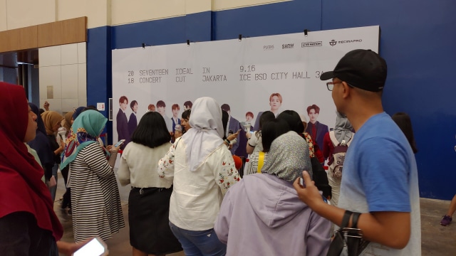 Suasana konser Seventeen 'Ideal Cut'. (Foto: Niken Nurani/kumparan)