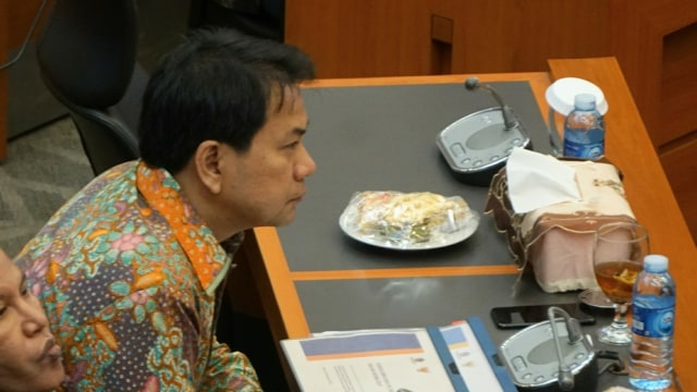 Anggota Badan Anggaran DPR RI Fraksi Golkar, Aziz Syamsuddin hadir di rapat Badan Anggaran DPR RI dengan pemerintah di Gedung DPR RI, Jakarta, Rabu (19/9/2018). (Foto: Nugroho Sejati/kumparan)
