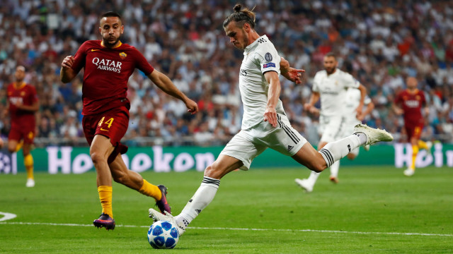 Bale di laga Real Madrid vs AS Roma. (Foto: REUTERS/Juan Medina)