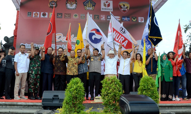 Polda Bali Ajak Parpol Deklarasi Pemilu Damai