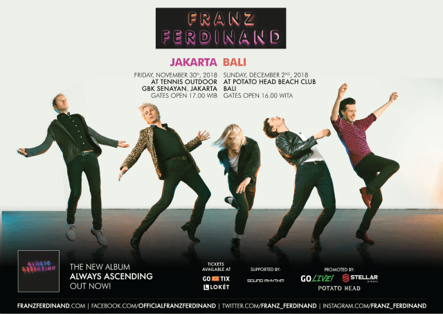 Do You Want to See Franz Ferdinand Live in Jakarta & Bali?