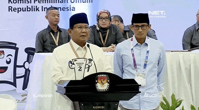 Pidato Prabowo di Pengundian Nomor Urut Pilpres 2019. (Foto: Dok. NET)