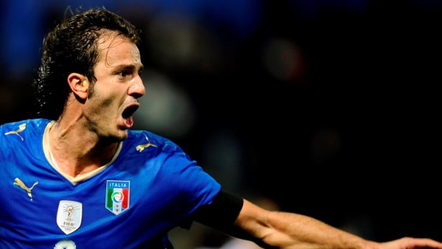 Mantan penyerang Tim Nasional Italia, Alberto Gilardino. (Foto: AFP/Filippo Monteforte)
