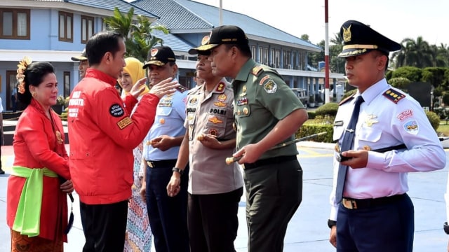 Jokowi dan Iriana ke Bali untuk meresmikan GWK, Sabtu (22/9/2018). (Foto: Dok. Biro Pers Setpres)