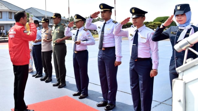 Jokowi dan Iriana ke Bali untuk meresmikan GWK, Sabtu (22/9/2018). (Foto: Dok. Biro Pers Setpres)