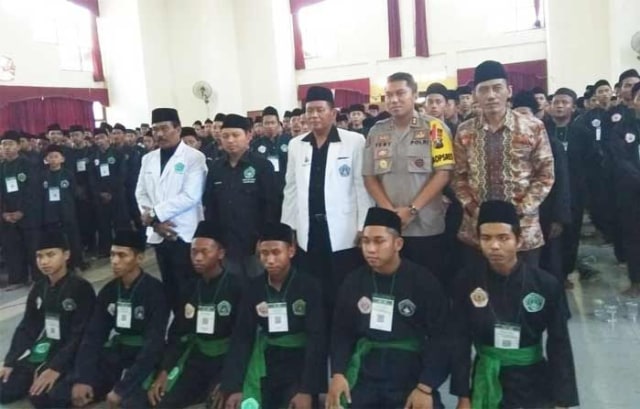 Kapolsek Karangan Bersama Anggota Amankan Kejuaraan Pencak