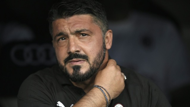 Pelatih Milan, Gennaro Gattuso. Foto: AFP/Gabriel Bouys