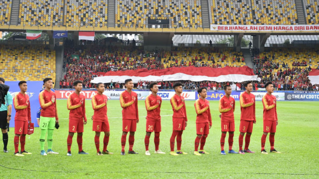 Timnas Indonesia U-16 di Piala Asia U-16 2018. (Foto: Adam Aidil/AFC)